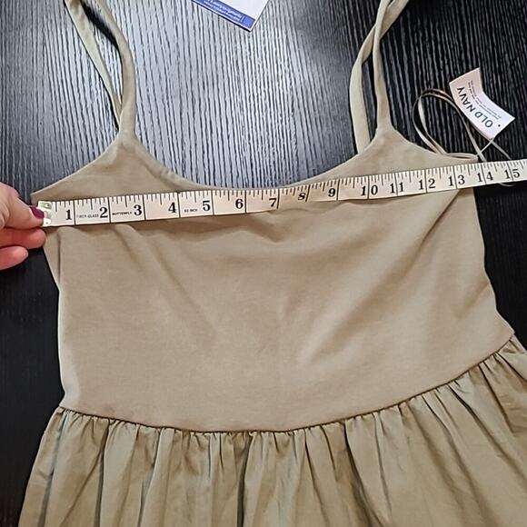 NWT Old Navy neutral fit and flare midi dress - Picture 6 of 9